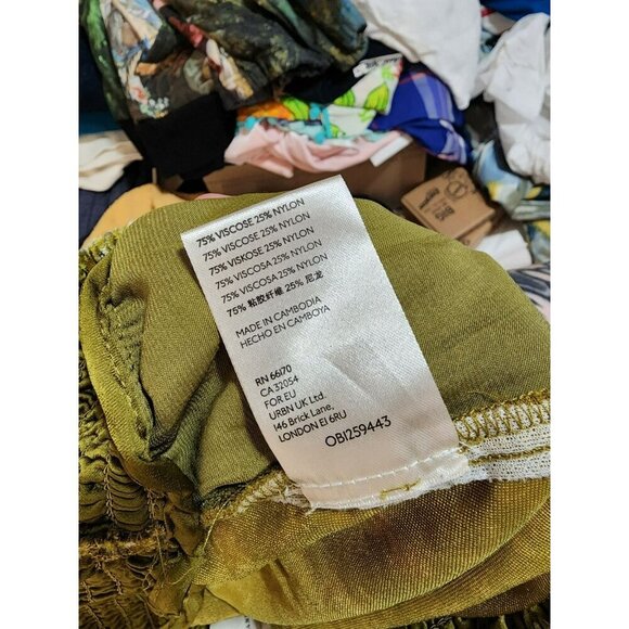 Anthropologie Gloria Velvet Joggers Size XS Chartreuse Gold Floral - Picture 4 of 5